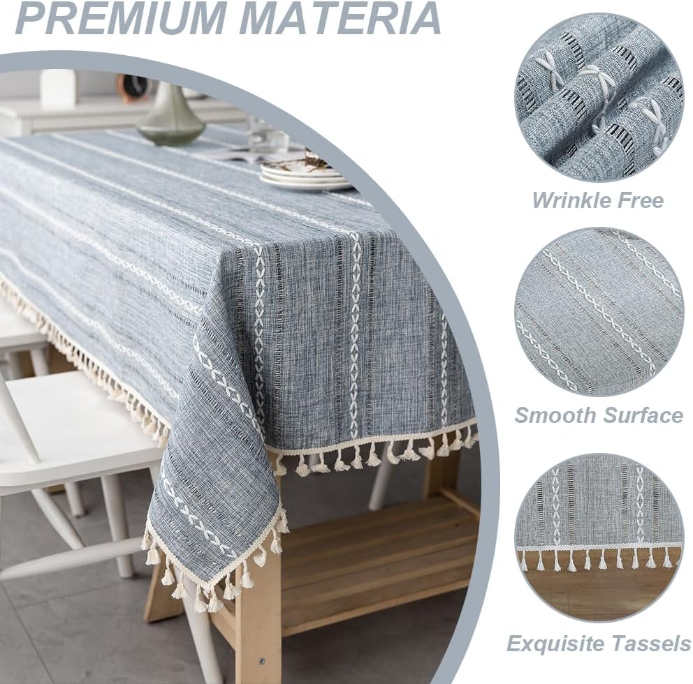 Meioro Rustic Table Cloth Grey 55x55