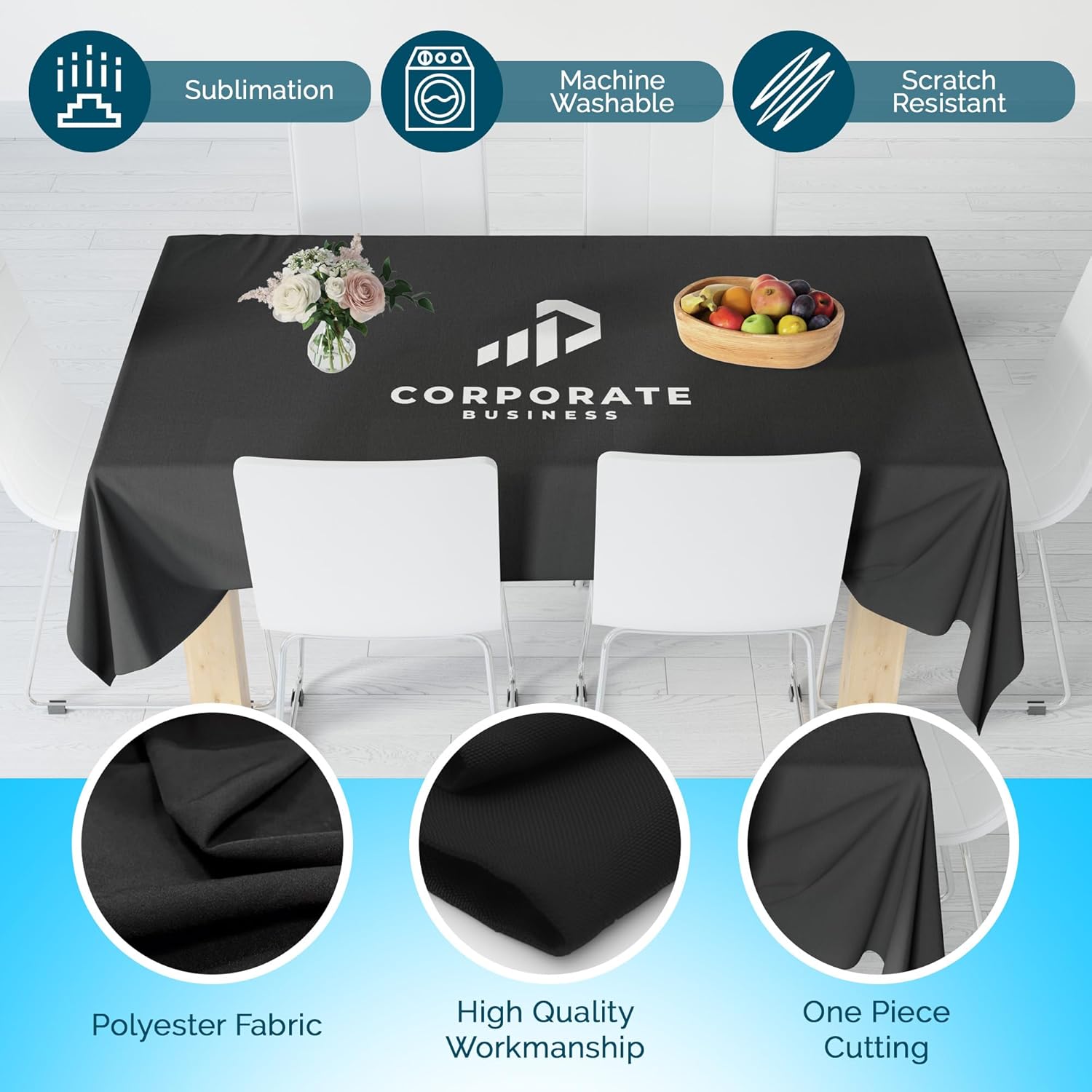 Personalized Tablecloth for Events - Made in USA