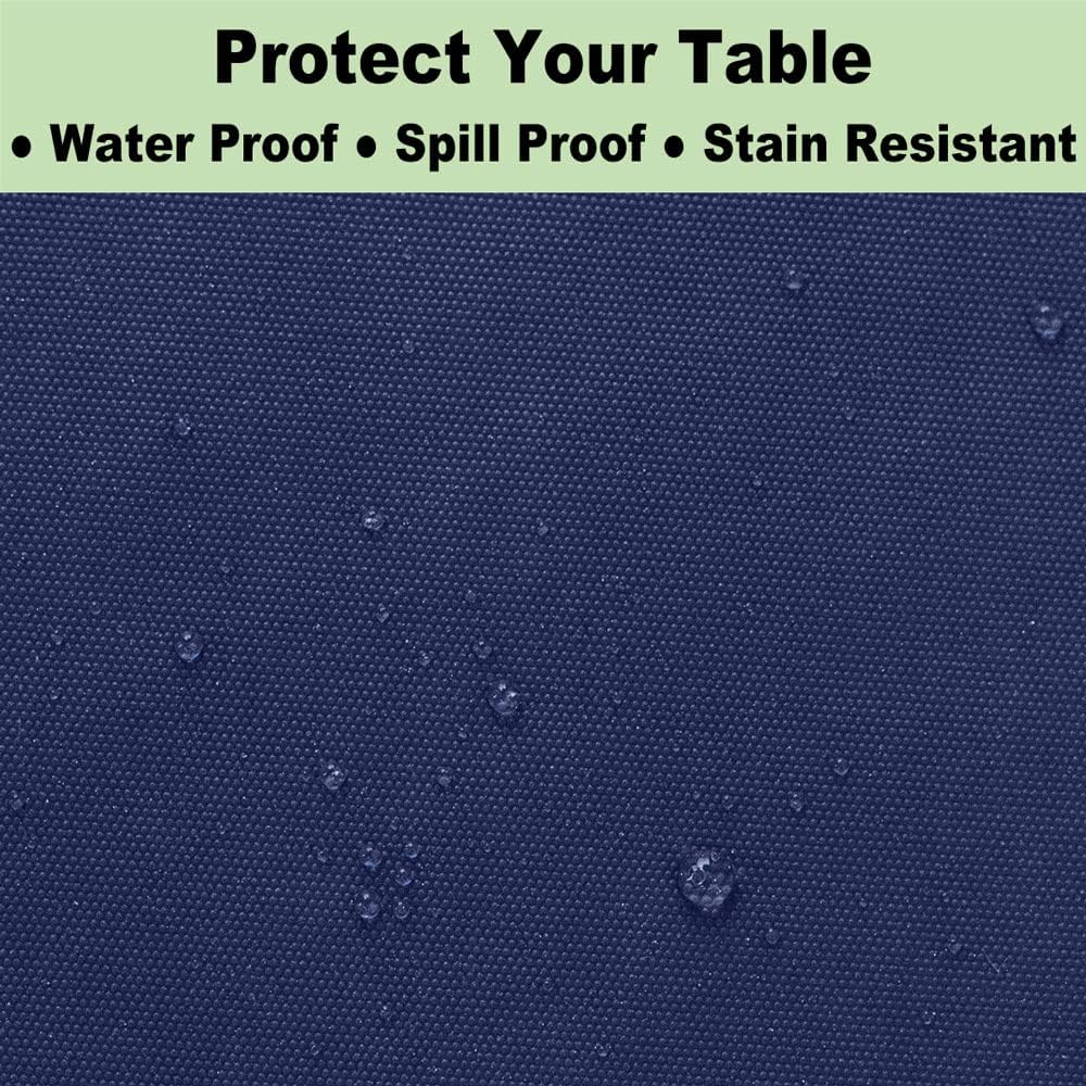 Navy Blue Plastic Tablecloths 3 Pack for 6-8 Foot Tables