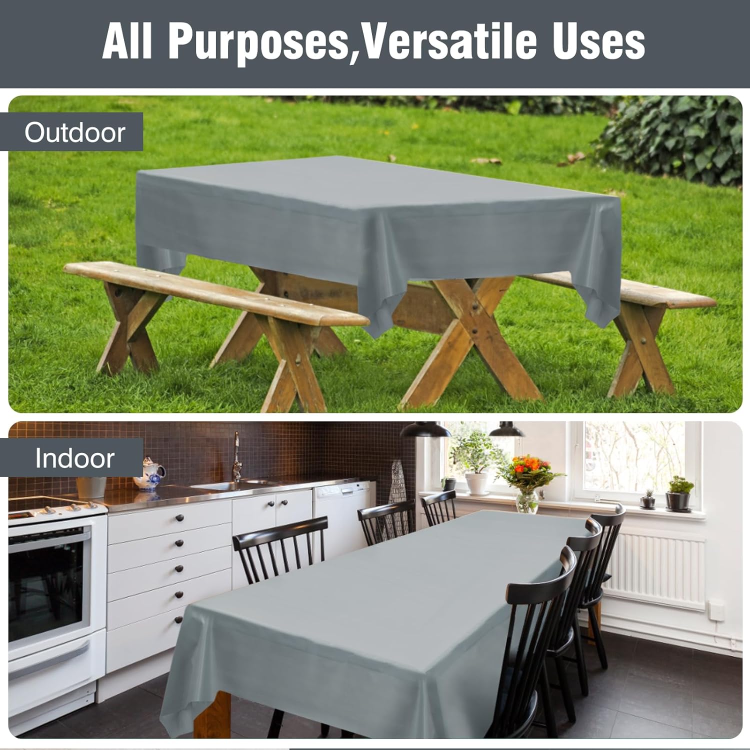 Craft And Party Silver Plastic Table Cover Roll 40x300
