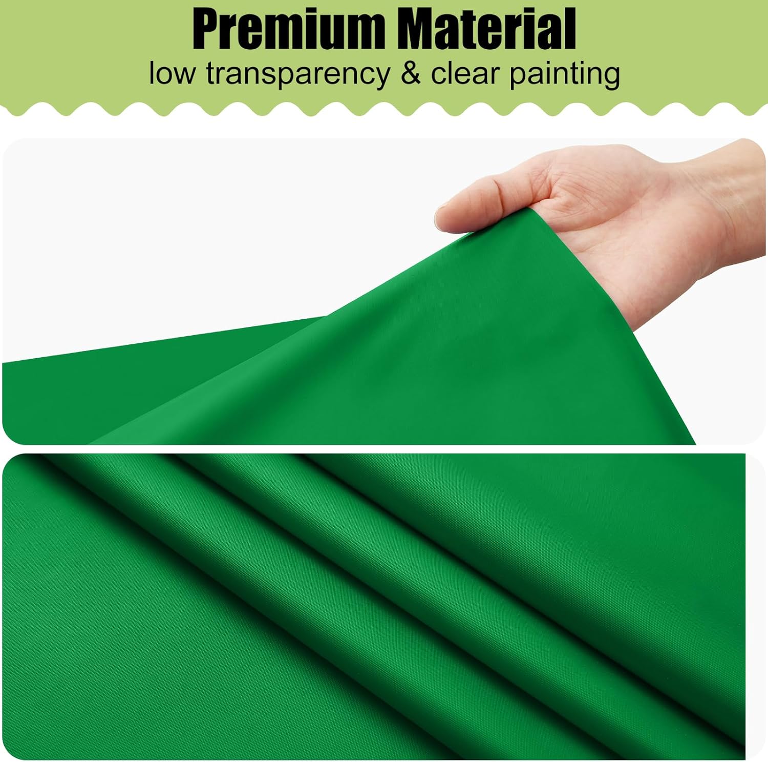 Smiry Disposable Table Cloth 12 Pack Waterproof Rectangle Green
