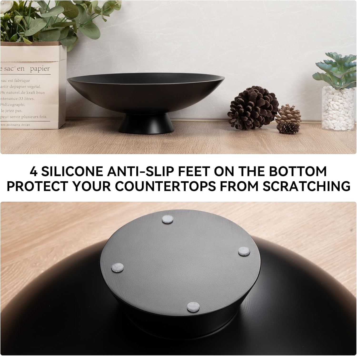 UHEY HOME Decorative Fruit Bowl Modern Key Bowl