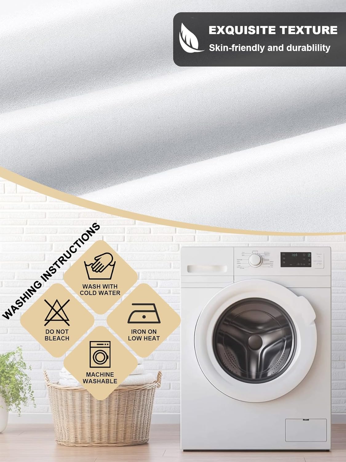 IDOWMAT Rectangle Table Cloth 60x102 Inch Waterproof Oil Proof for Thanksgiving and Fall Parties