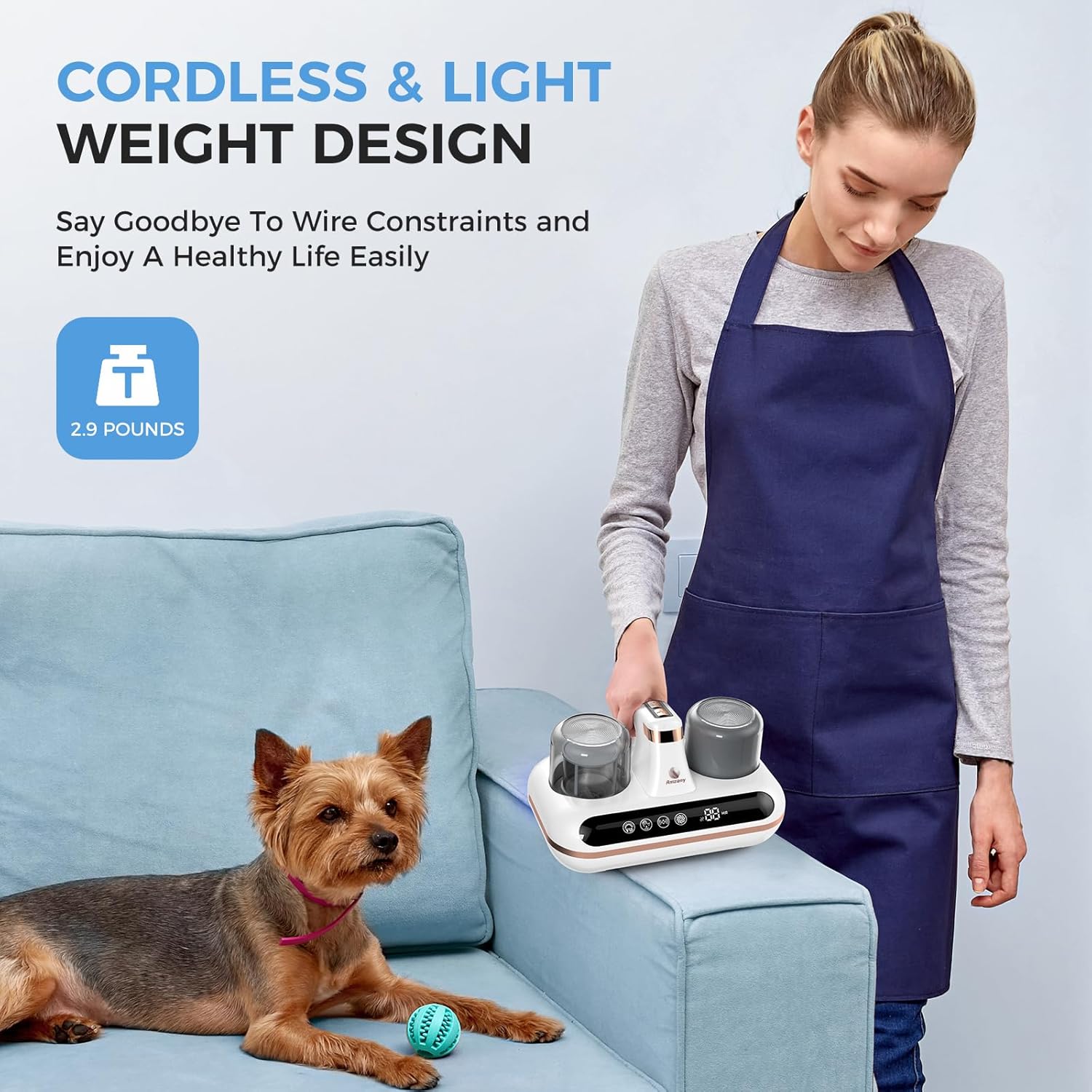 Amzany 5-in-1 Cordless Mattress Vacuum Cleaner