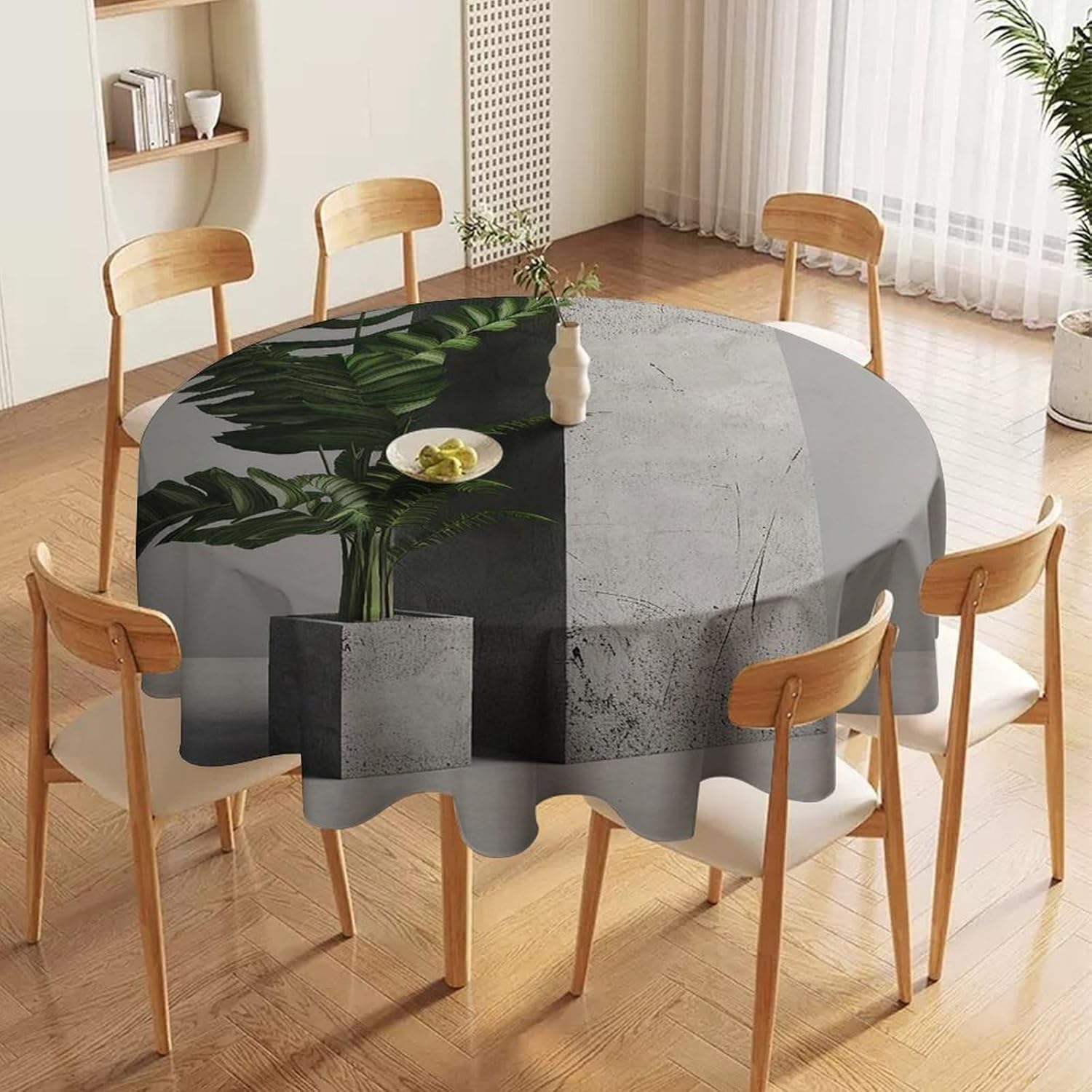 70 Inch Spill-Proof Tablecloth with Elegant Design