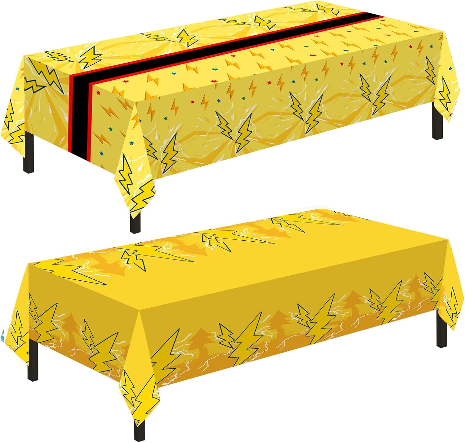 2 Pack Different Birthday Tablecloths 54X108 Inch Decorative