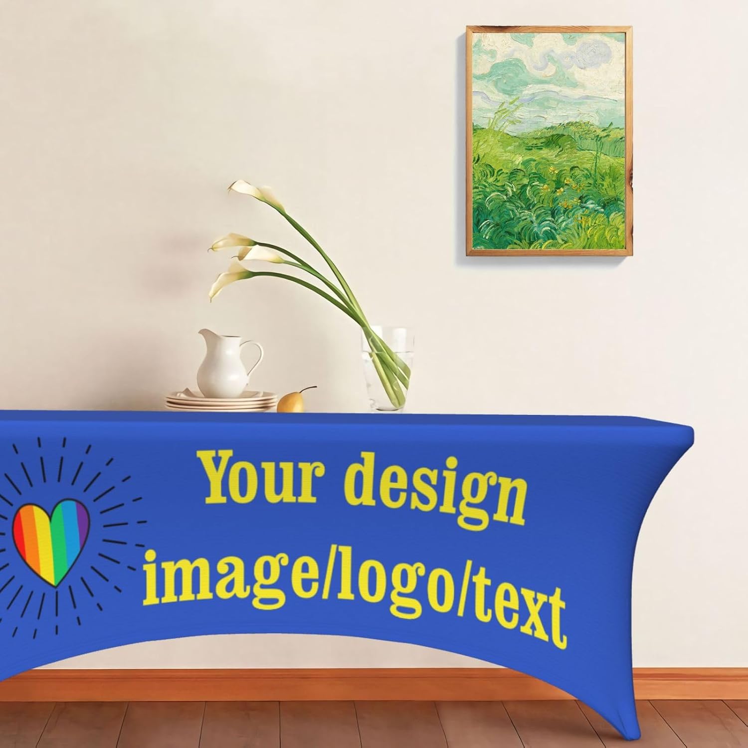 Custom Spandex Tablecloth with Logo 6FT Rectangular