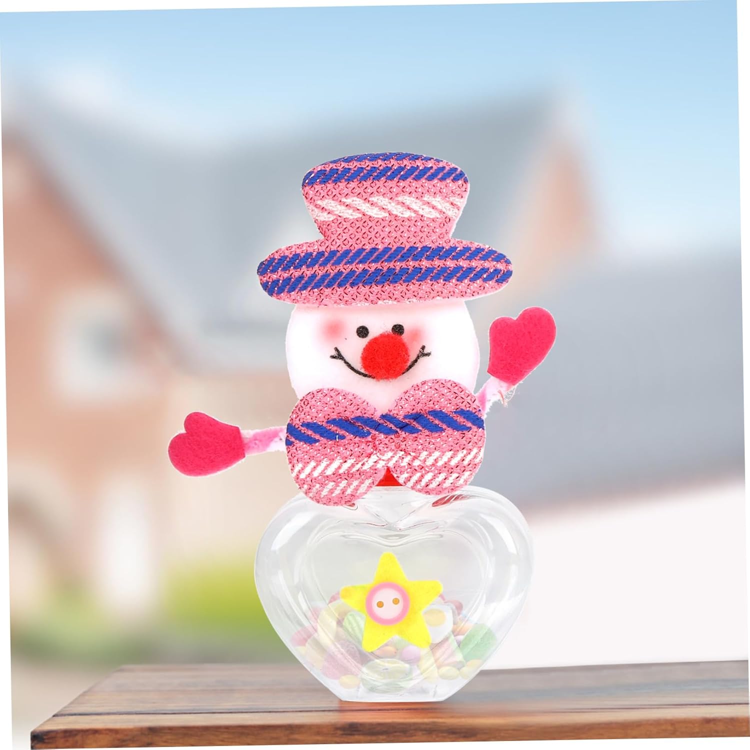FOMIYES 12 Pcs Clear Candy Jar Christmas Party Favors