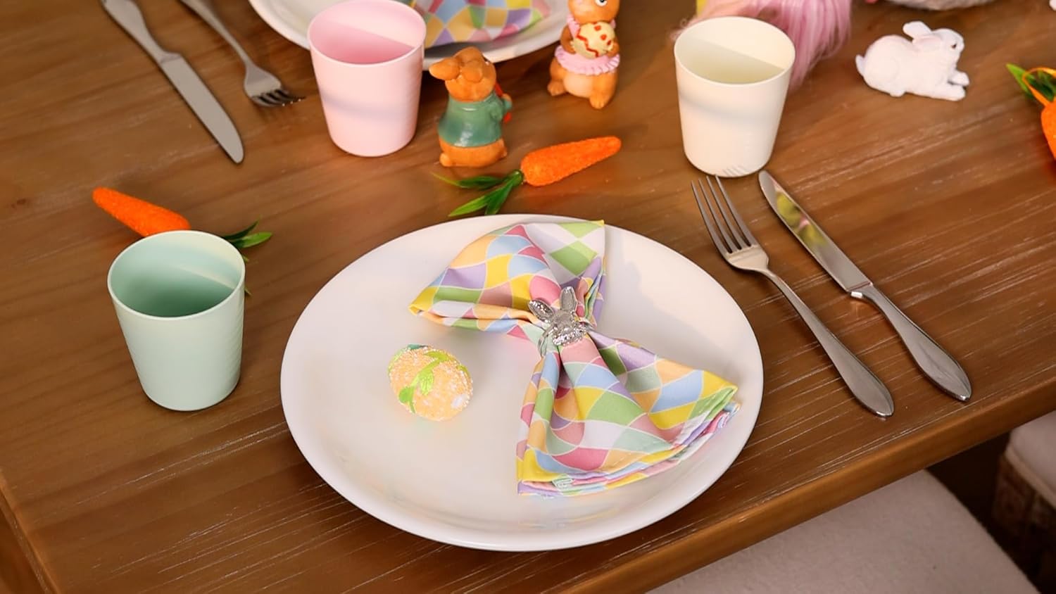 Socomi Easter Spring Cloth Napkins Set of 6