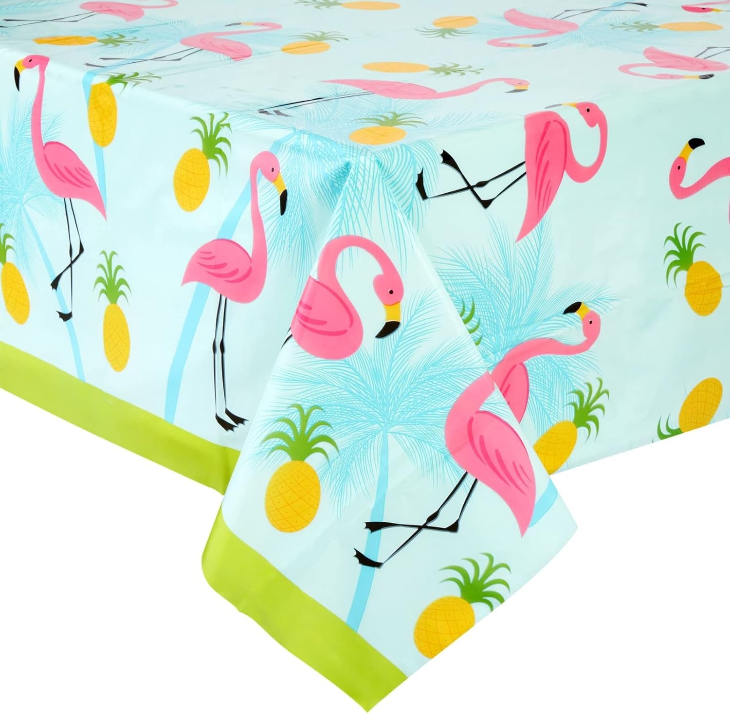 Juvale 3-Pack Flamingo Tablecloths for Pool Party Decorations