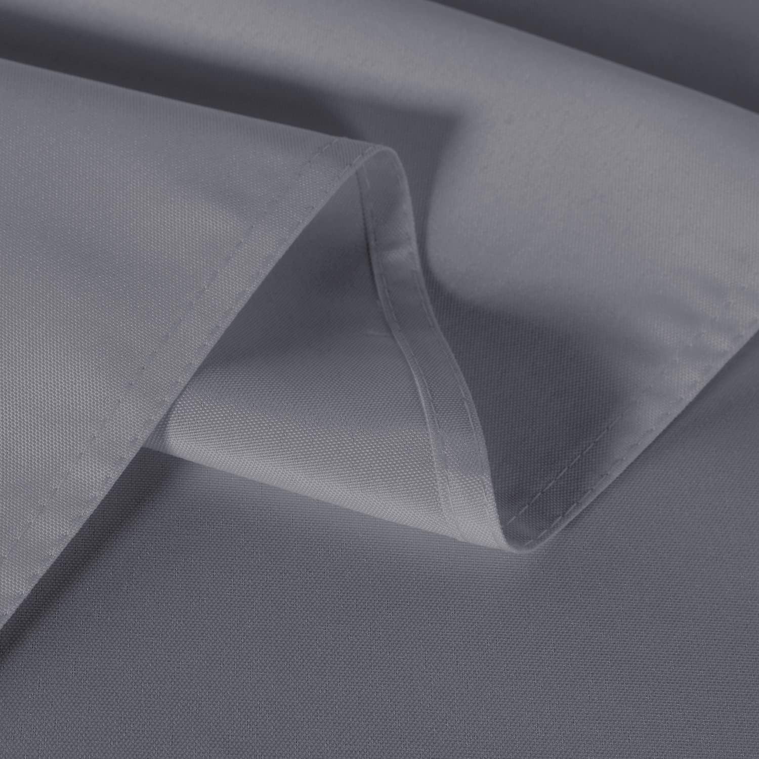 Sancua 2 Pack Light Grey Tablecloths 60x84 Inch