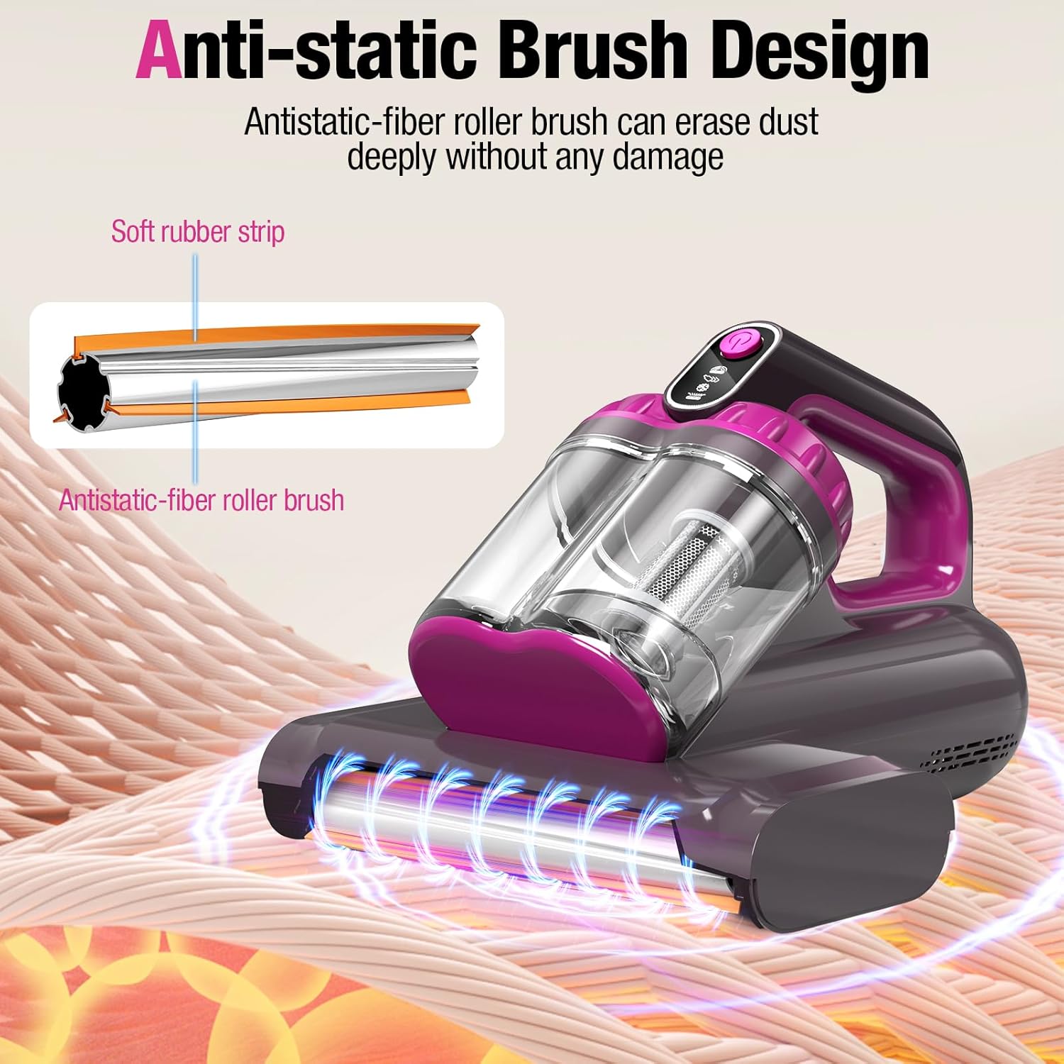 BYHUME Mattress Vacuum Cleaner with UV-C Light
