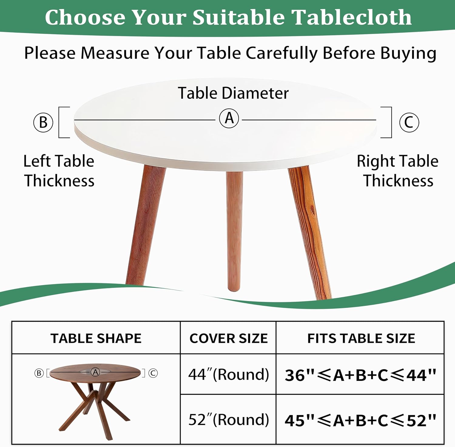 Round Fitted Tablecloth with Elastic Design for Outdoor Use