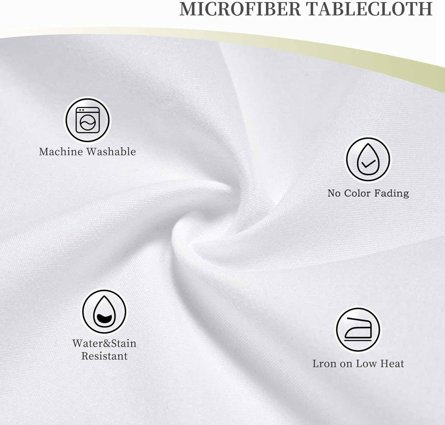 Rainbows and Lights Rectangle Tablecloth 54x72 Inch Washable Decor