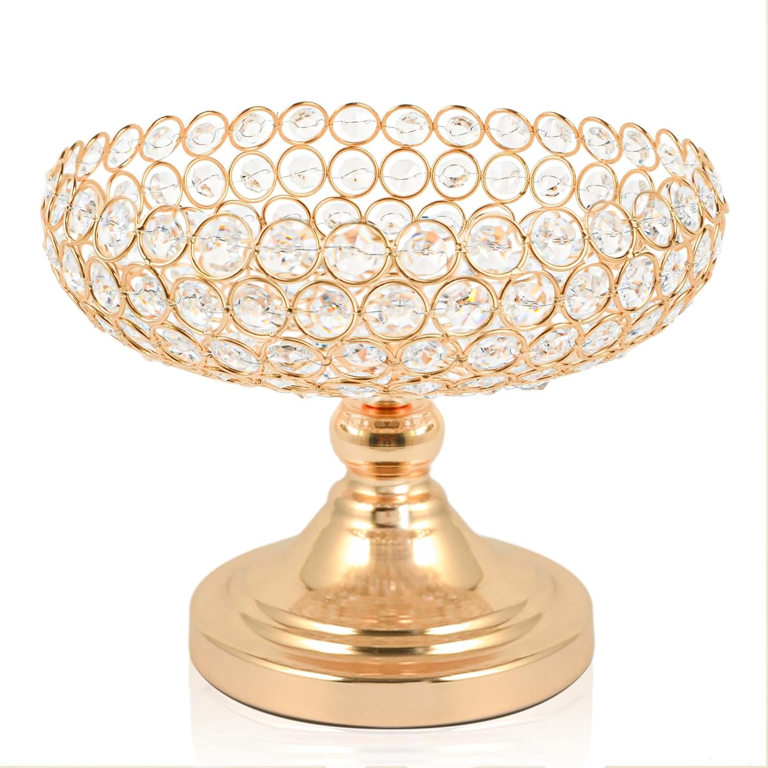 Elegant Hollow-Carved Crystal Fruit Bowl 1PC