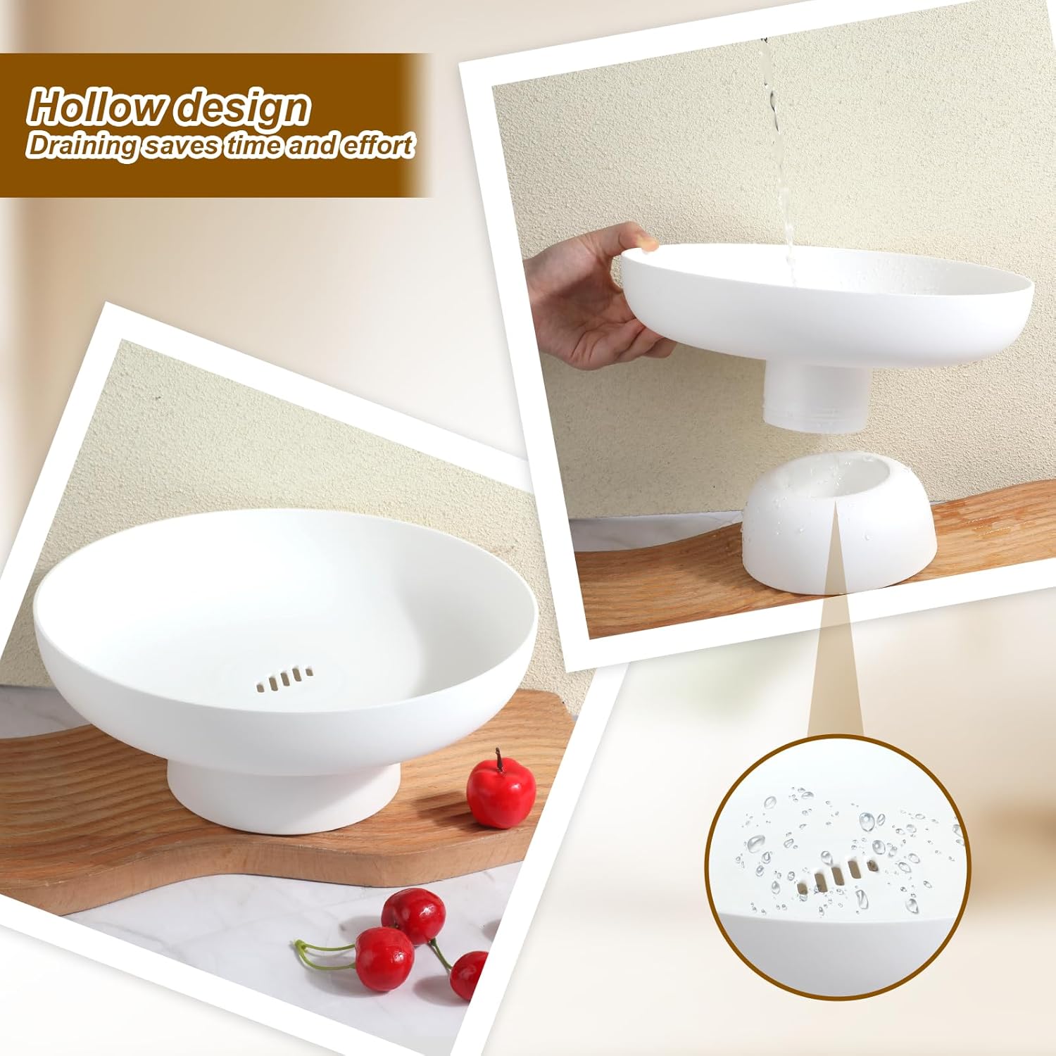 104 Inch Durable Fruit Bowl Decorative Kitchen Storage Basket