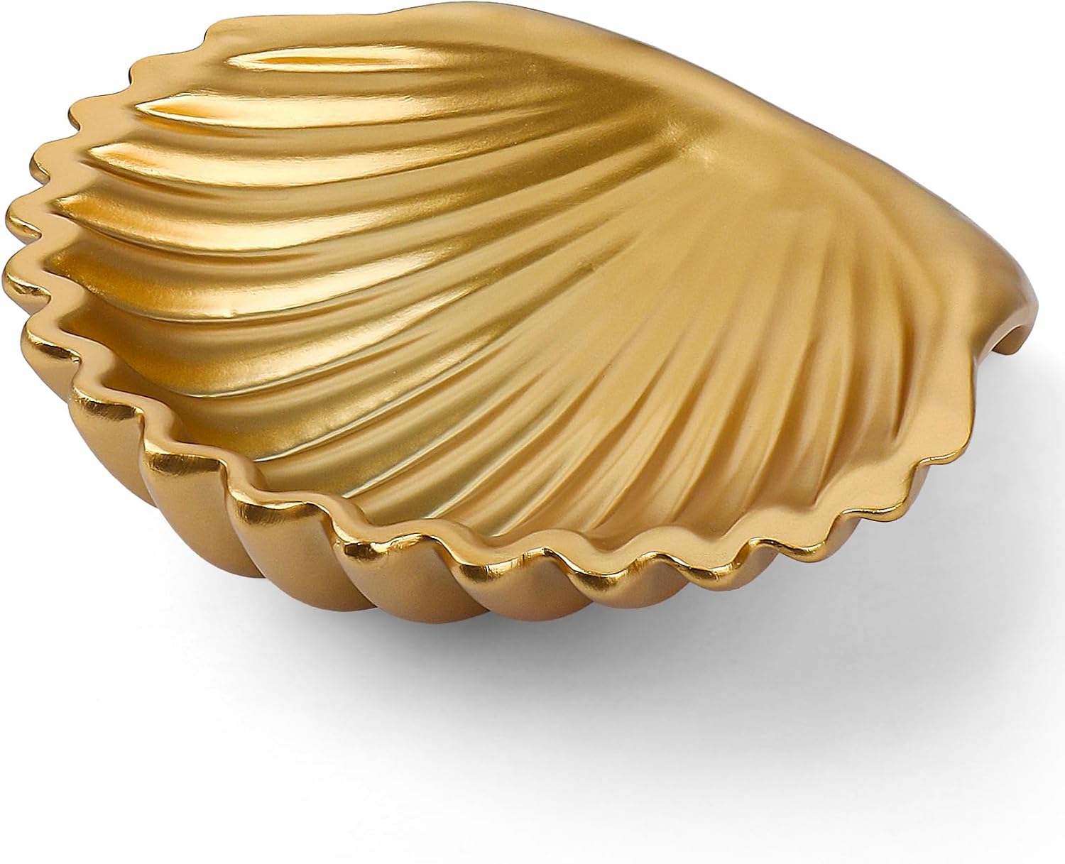 Large Decorative Bowl with Scallop Shape for Home Decor