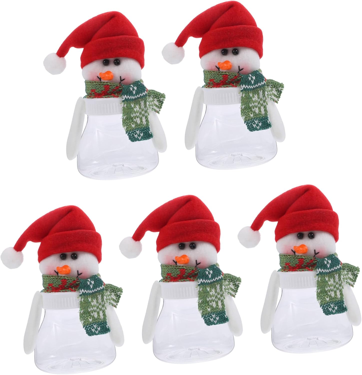 5Pcs Snowman Candy Boxes for Christmas Party and Gifting