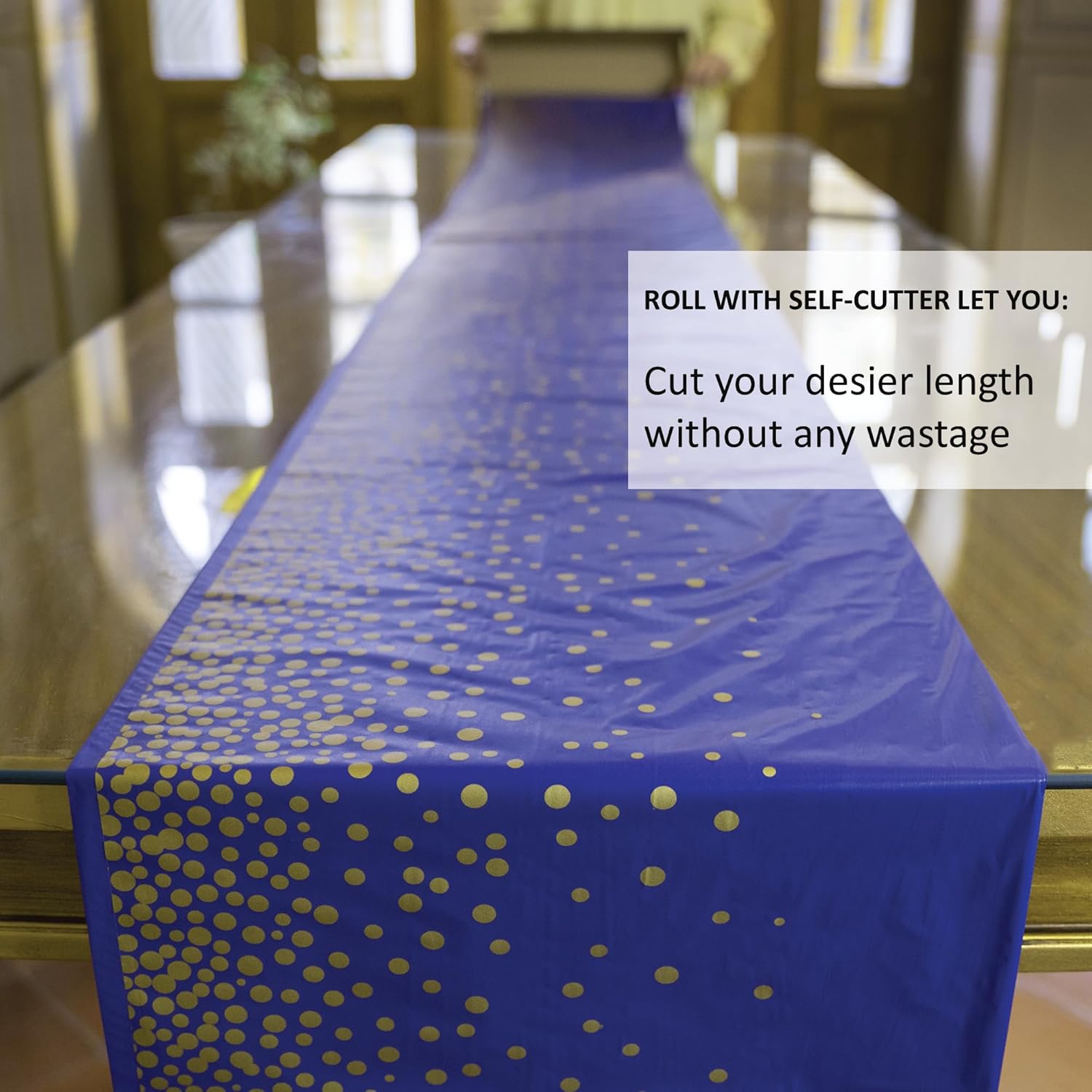 Neatiffy Tablecloth Roll with Slide Cutter Waterproof for All Table Shapes Party and Event Use