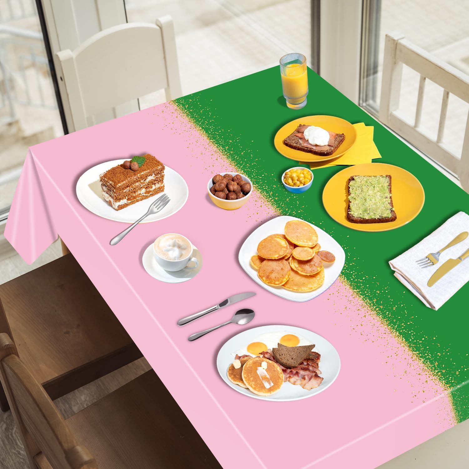3 Pcs Witch Princess Themed Tablecloths 108 x 54 Inch