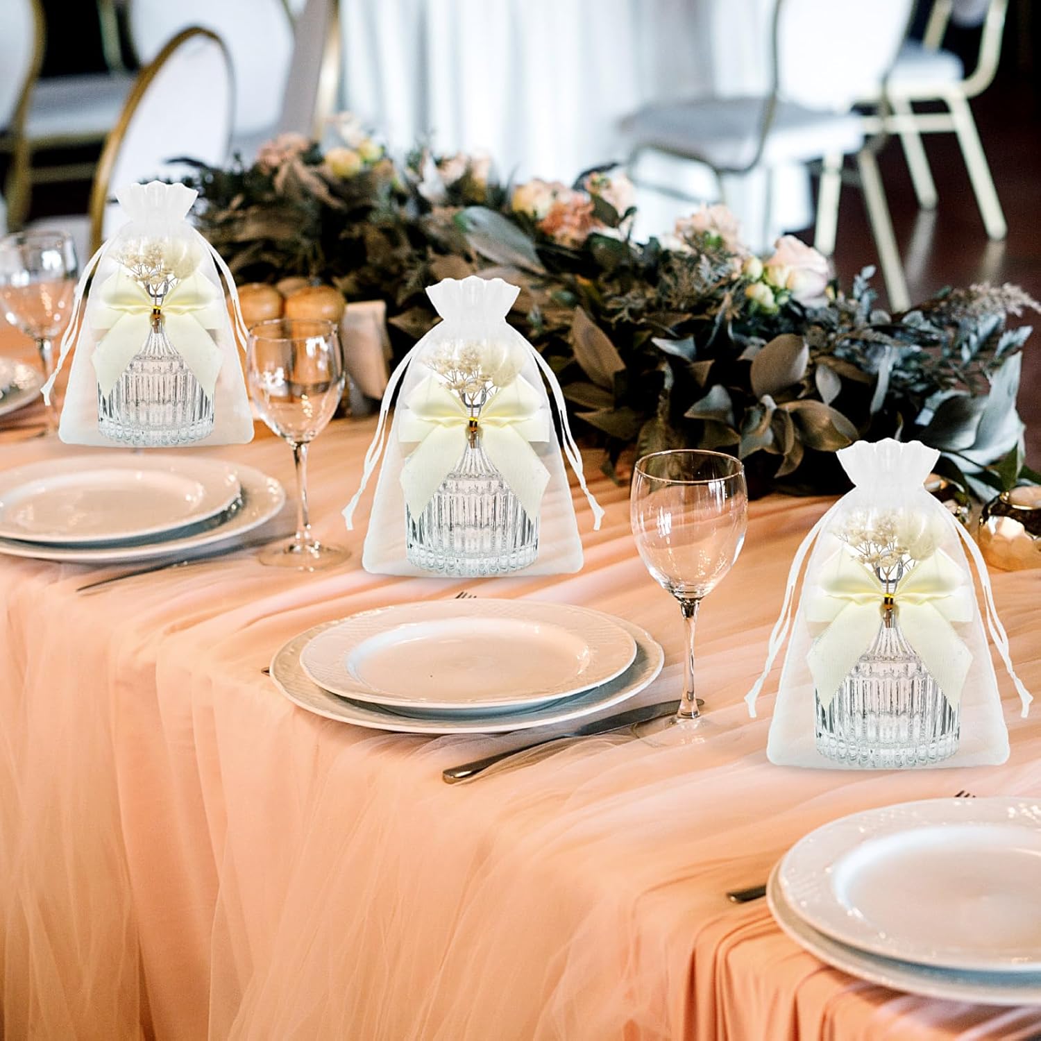 Honeydak 12 Piece Glass Candy Jar Set with Lids and Decorations