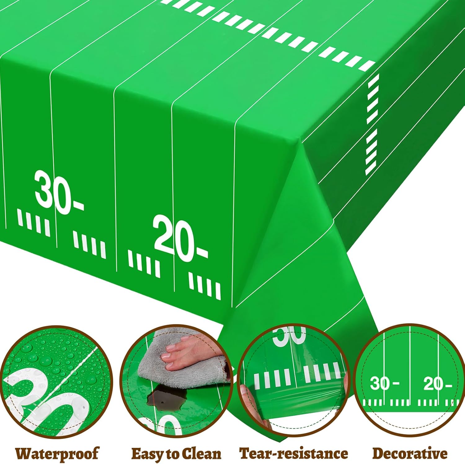 Esjay Football Tablecloths 3 Pack 54x72