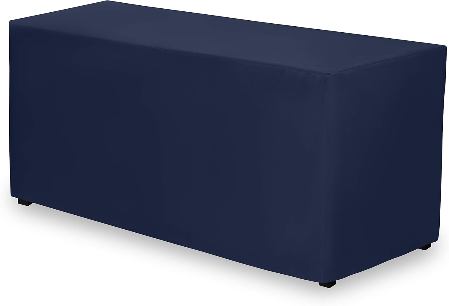 Gee Di Moda Fitted Tablecloth - 72 x 30 Inch Navy Blue for 6 Ft Rectangle Table