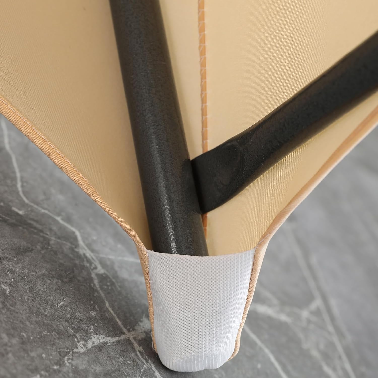 2Pack Black Spandex Cocktail Table Cover for Weddings Parties Events 24x43 Inch Elastic Round Tablecloth