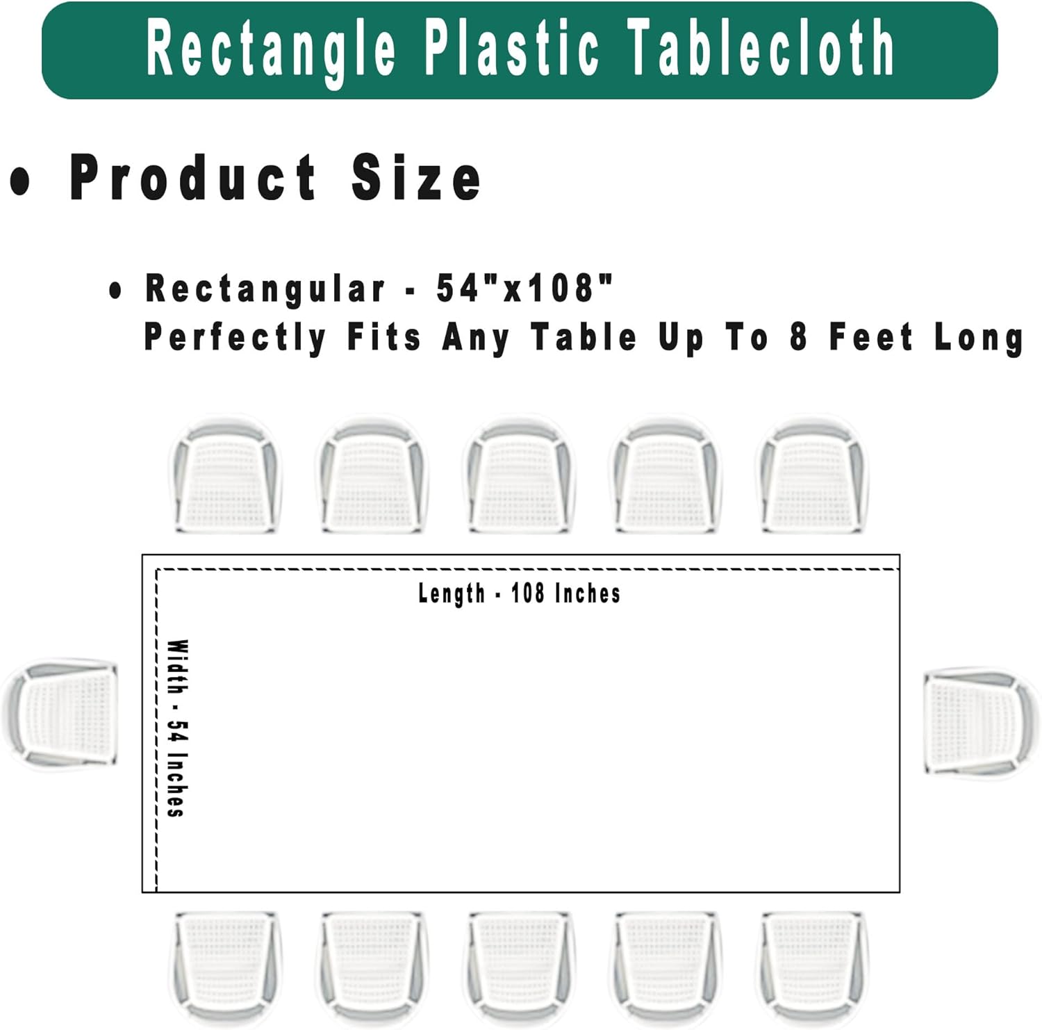 Light Yellow Plastic Tablecloths 2 Pack for 8 ft Table