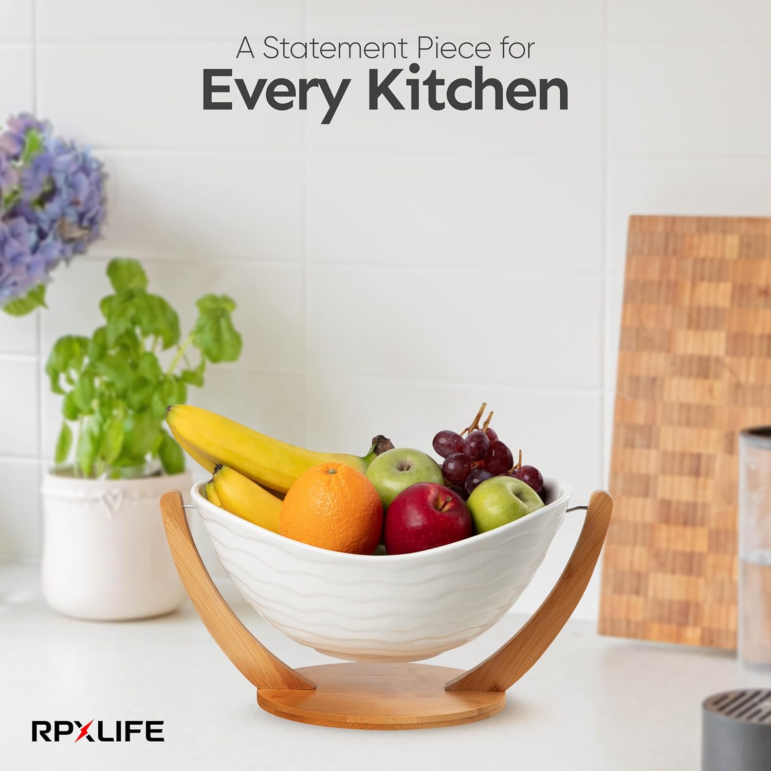 Modern 13 Footed Ceramic Fruit Bowl for Home Decor