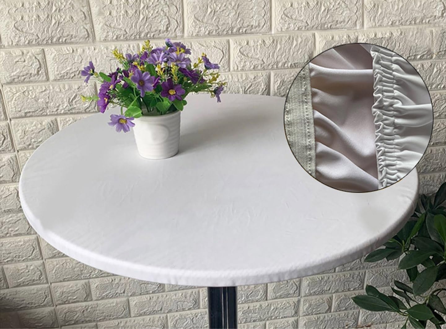 FANIVIN Polyester Round Tablecloth 60cm Multicolour Waterproof 1