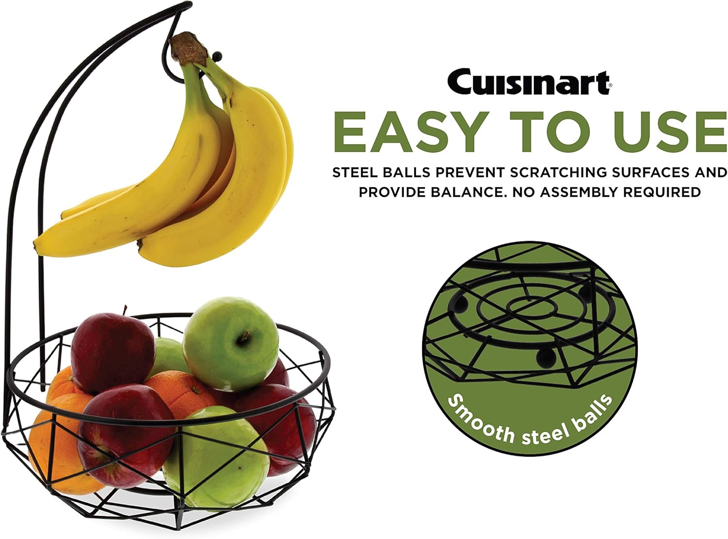 Cuisinart Fruit Basket with Banana Hanger Matte Black