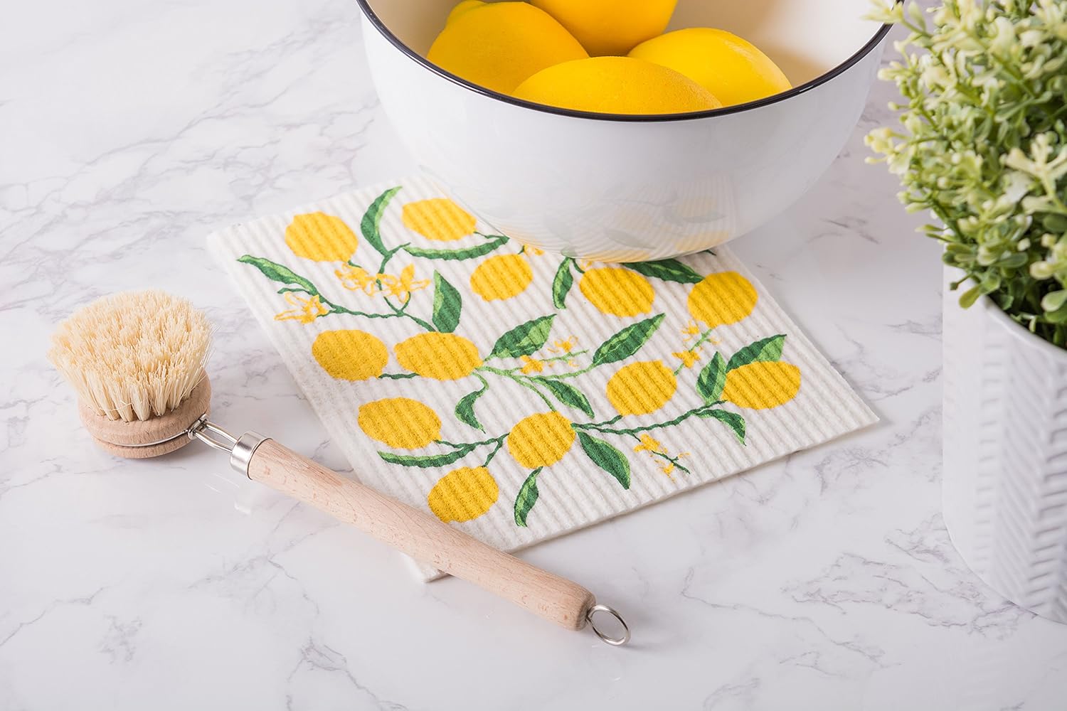 DII Swedish Dishcloths 3 Pack Lemons 775x675