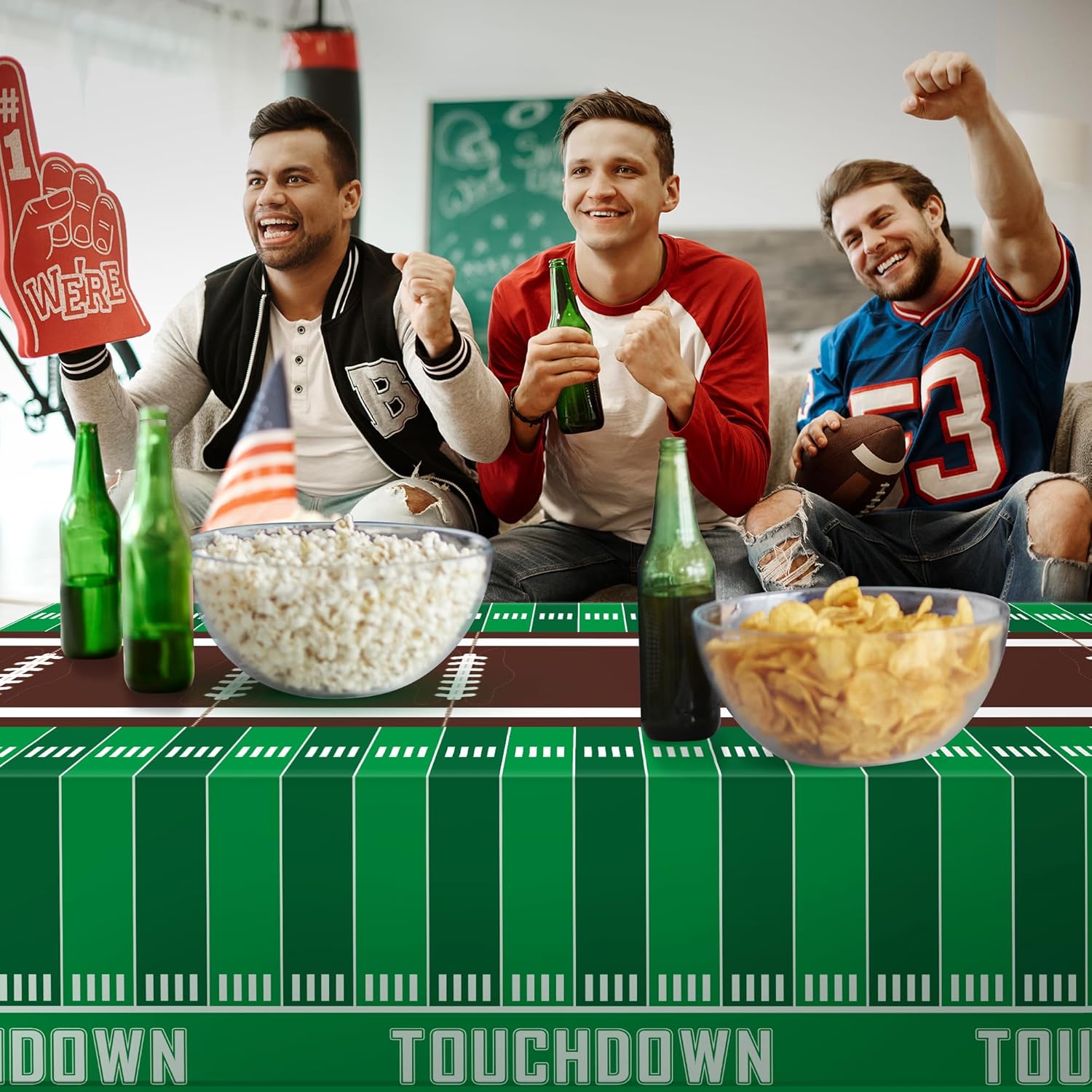 OHOME 2 Pack Superbowl Party Tablecloths 2026