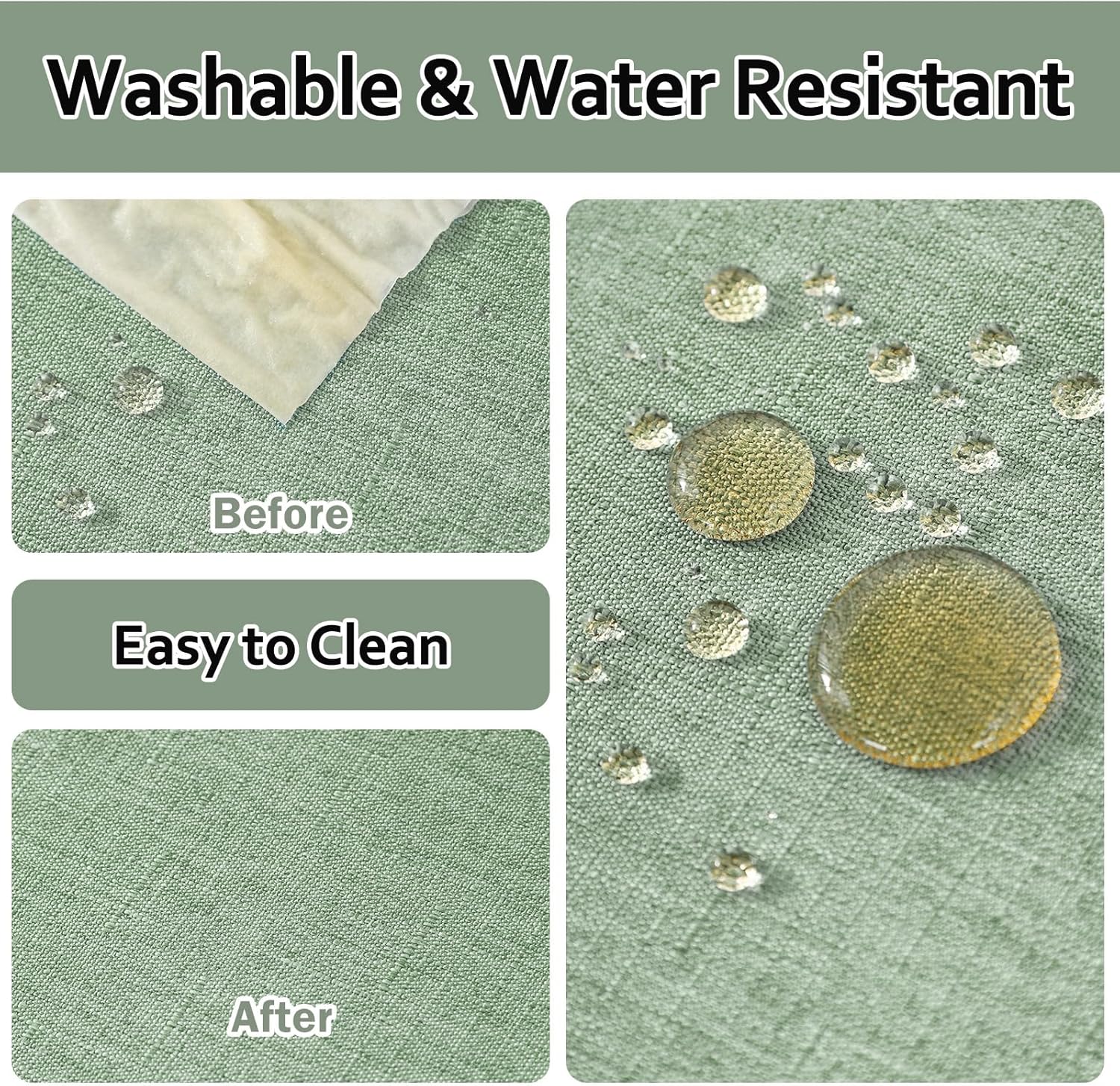Textured 50 Inch Round Tablecloth - Waterproof Wipeable
