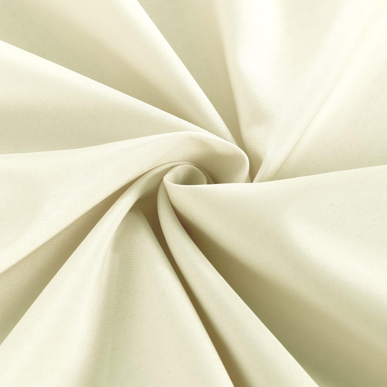 Obstal 2 Pack Table Covers for 4 Foot Rectangle Tables - Cream