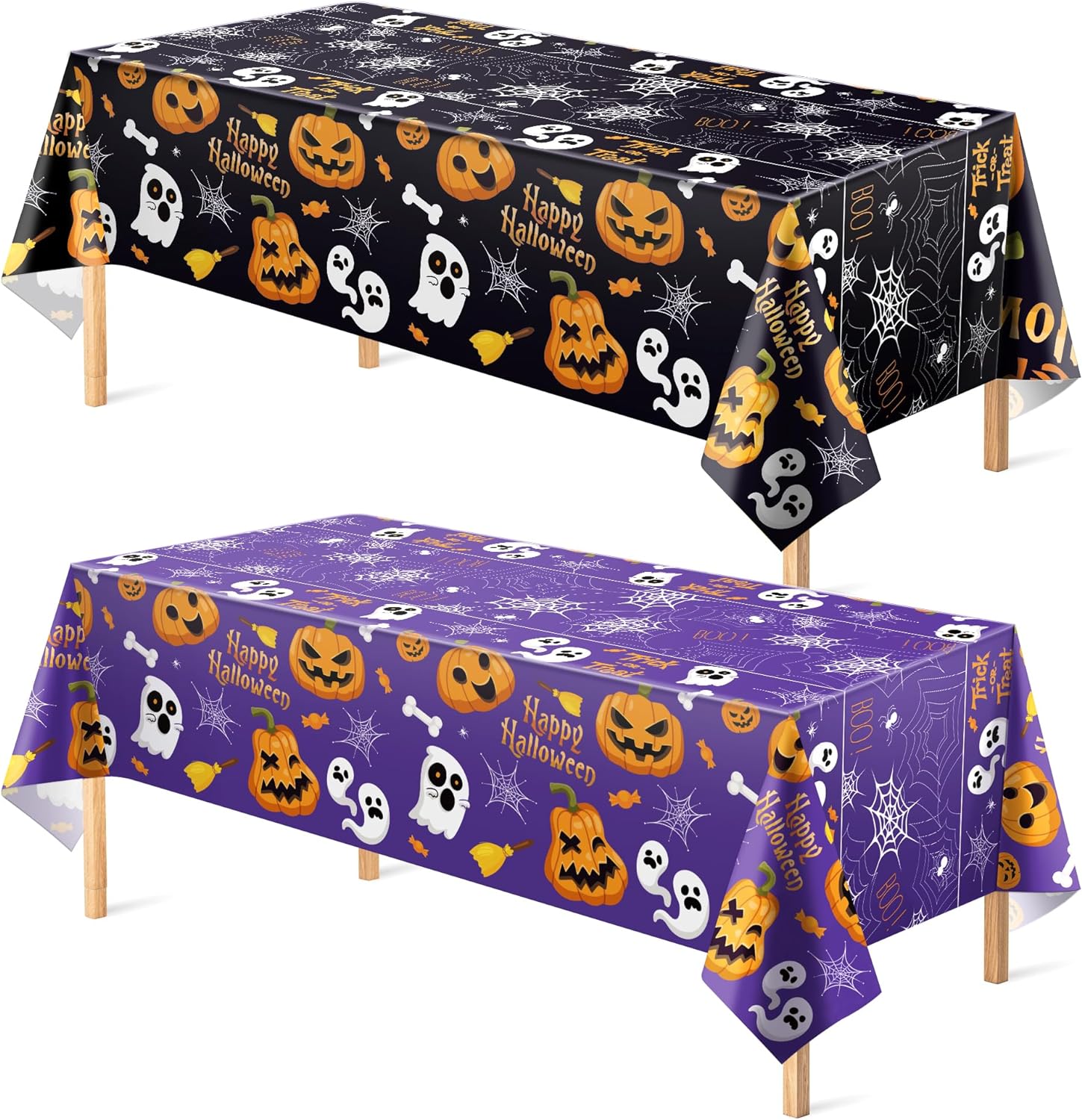 OHOME Halloween Tablecloth Set 2 Pack