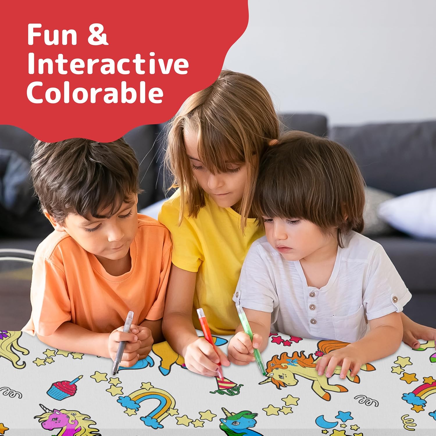 Prestee Unicorn Tablecloths 2 Pack - Birthday Decorations