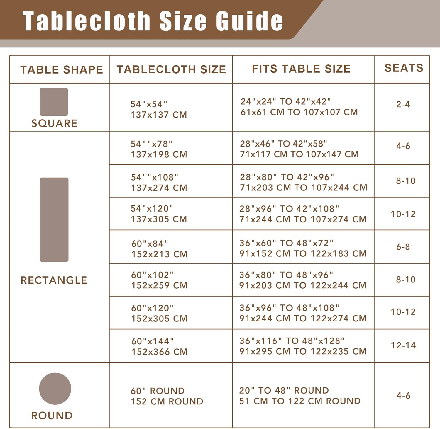Fitable Nature Faux Linen Tablecloths 2 Pack Neutral 60x84 Inch