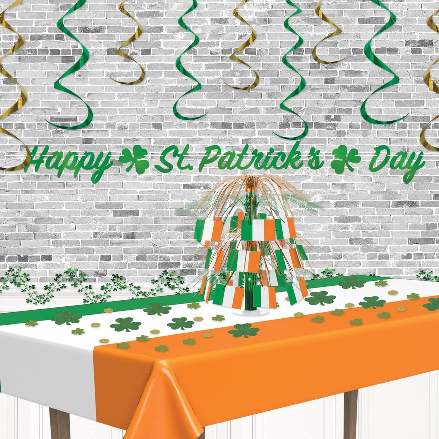 Beistle Irish Tablecover St Patricks Day Decor