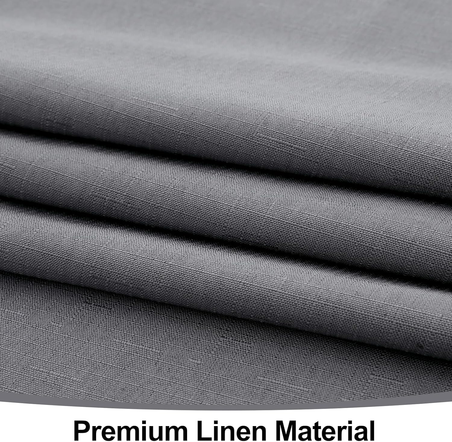 Smiry Waterproof Linen Tablecloth 60x84 Grey