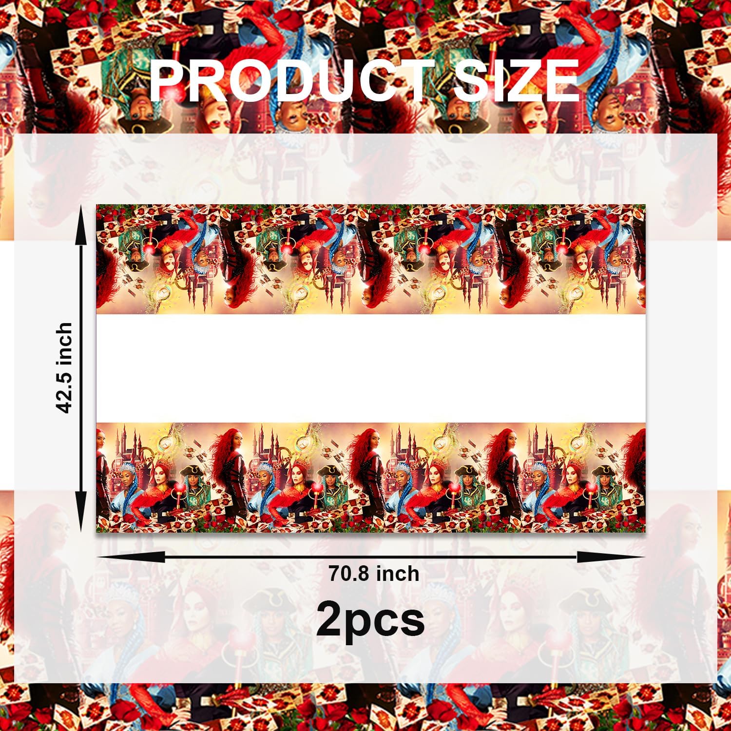 2Pcs Nightmare Before Christmas Tablecloth for Birthday Party Decorations