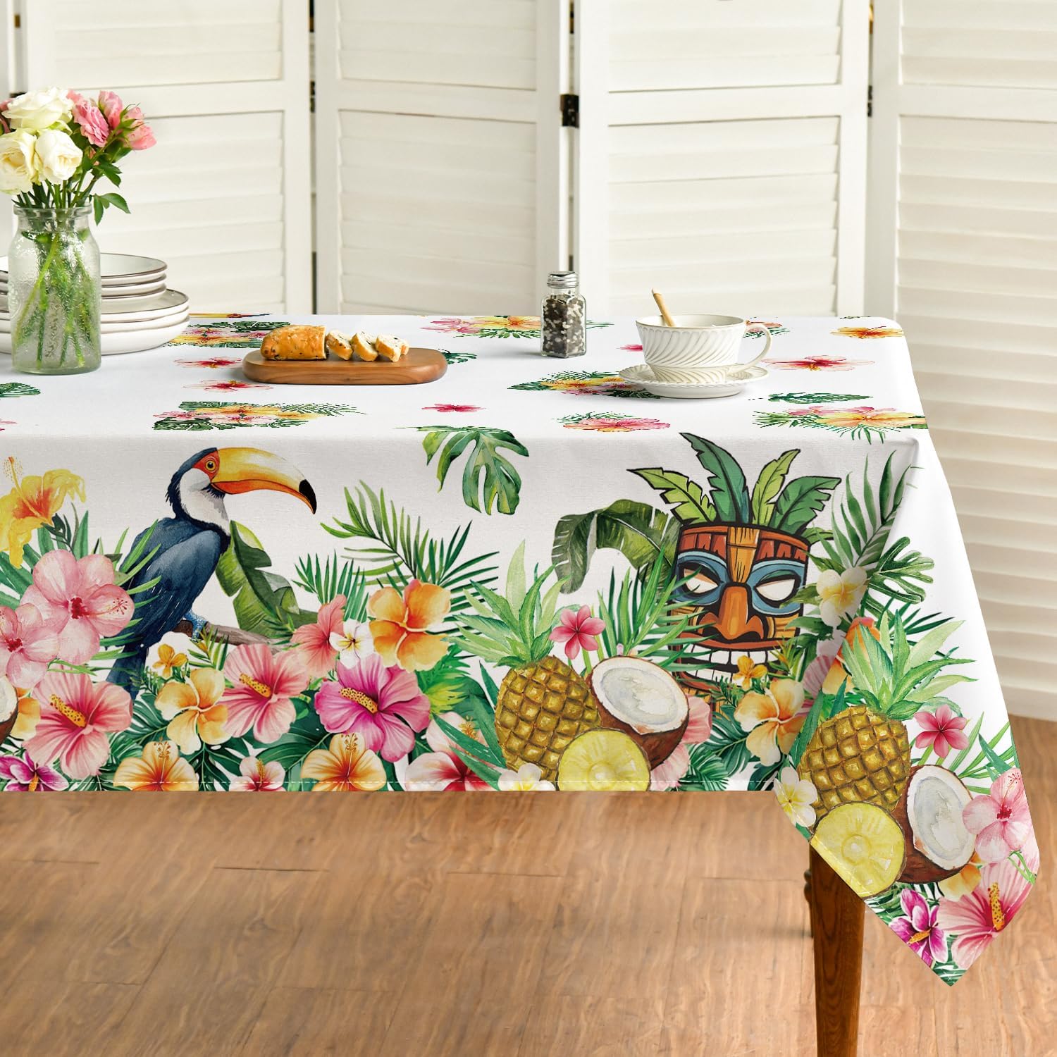 Horaldaily Summer Tablecloth 60x84 Inch Rectangular