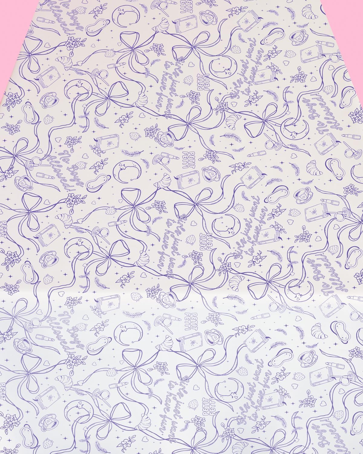 Xo Fetti Sleepover Party Coloring Tablecloth 9x45