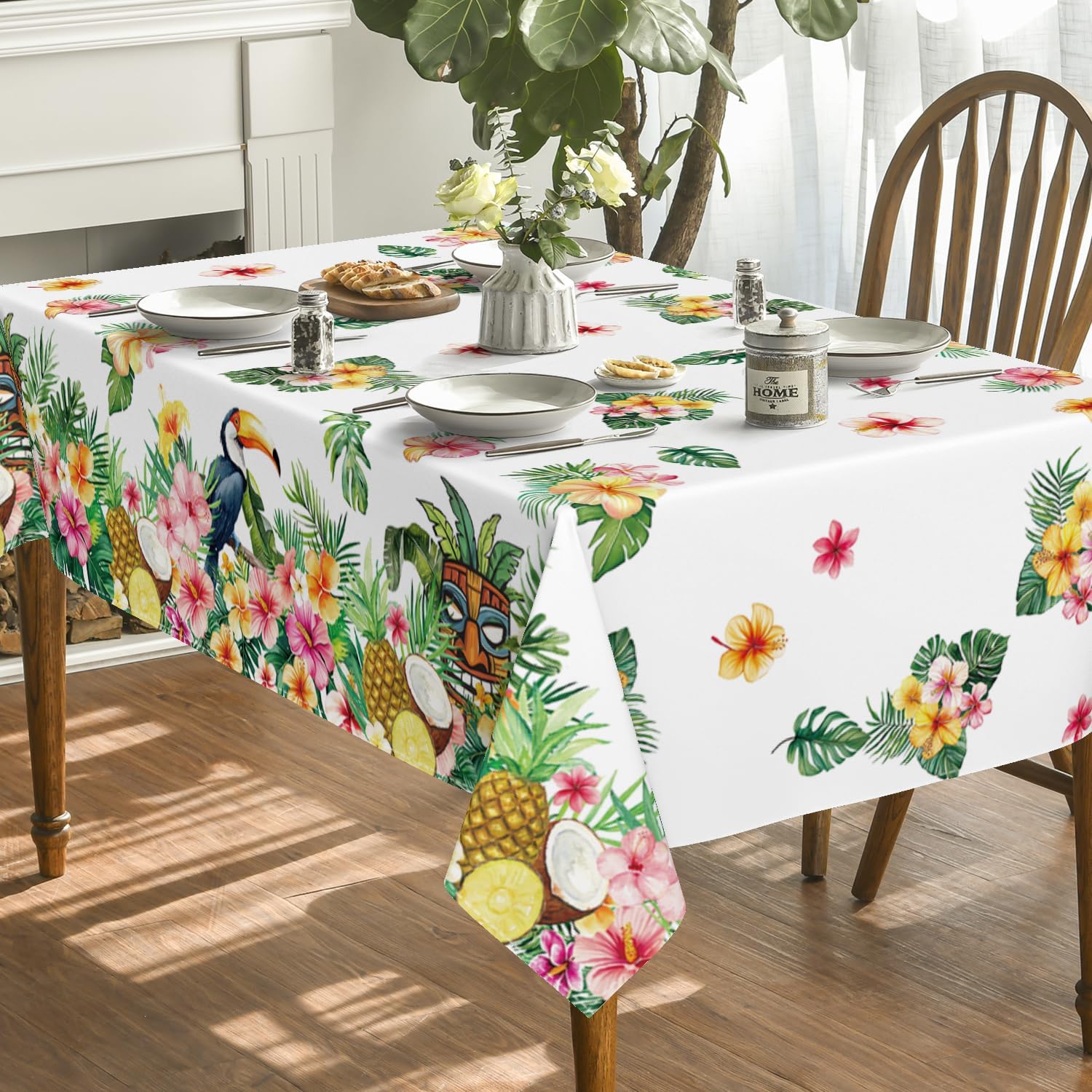 Horaldaily Summer Tablecloth 60x84 Inch Rectangular