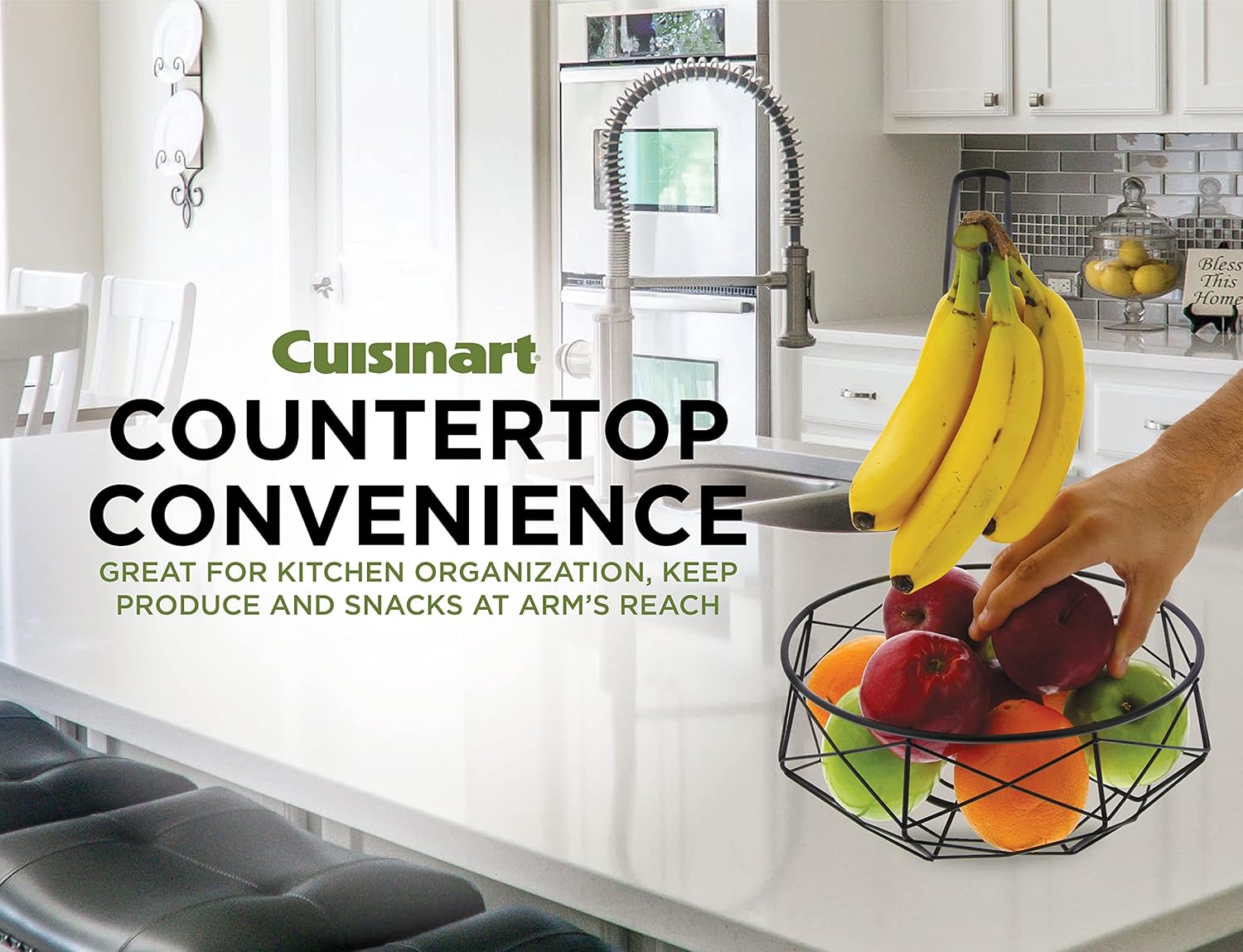 Cuisinart Fruit Basket with Banana Hanger Matte Black