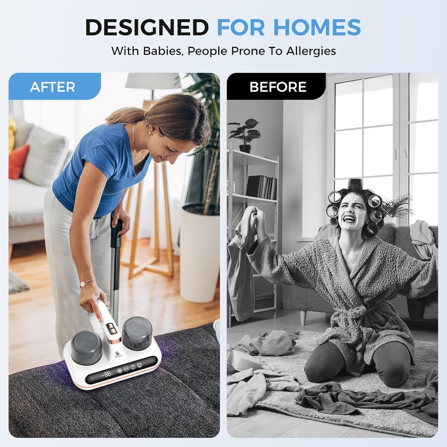 Amzany 5-in-1 Cordless Mattress Vacuum Cleaner