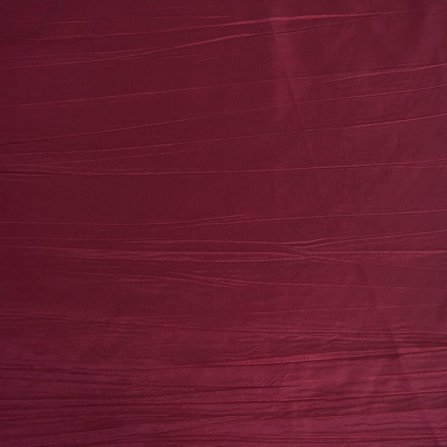 120 Inch Burgundy Accordion Crinkle Taffeta Round Tablecloth