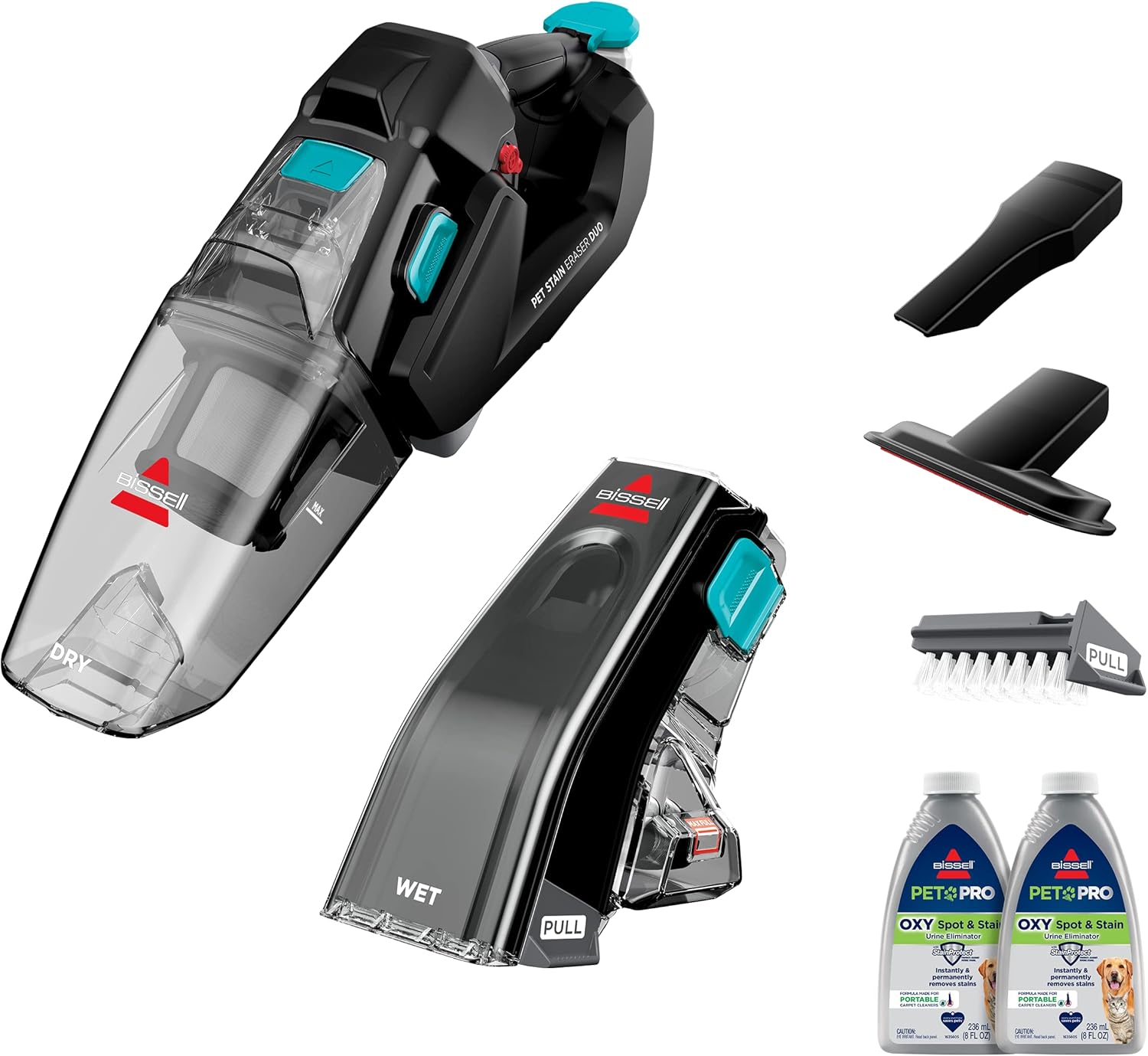 Bissell Stain Eraser Duo Cordless Portable Deep Cleaner and Hand Vacuum