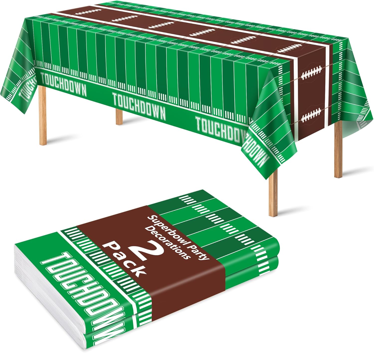 OHOME 2 Pack Superbowl Party Tablecloths 2026